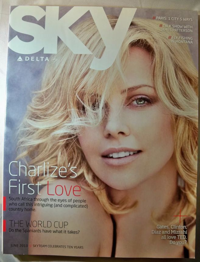 SKY DELTA magazine side cover  June 2010