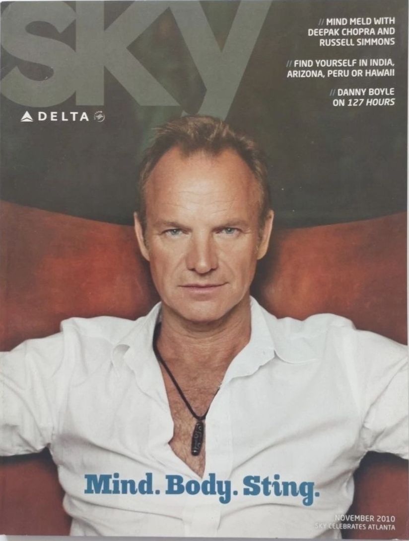 SKY DELTA magazine side cover  November 2010