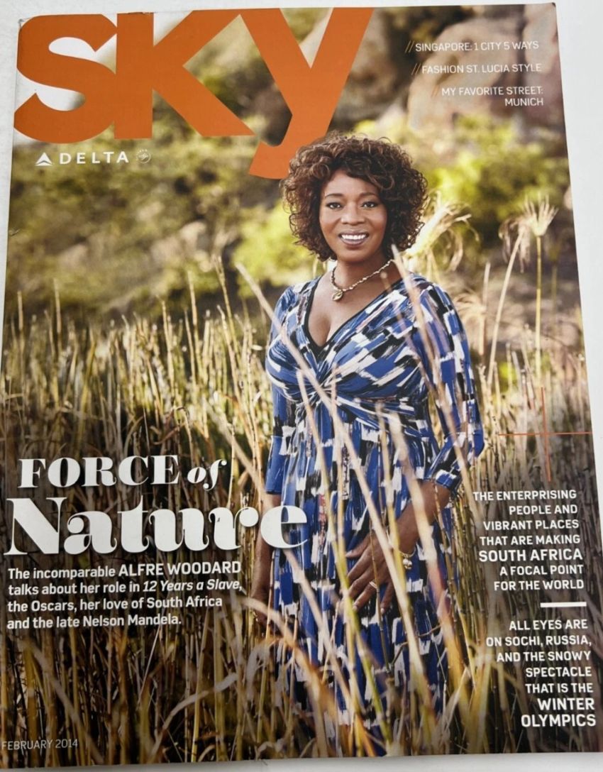 SKY DELTA magazine side cover  February 2014