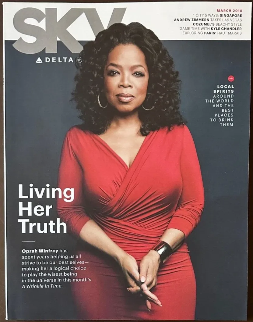 SKY DELTA magazine side cover  March 2018