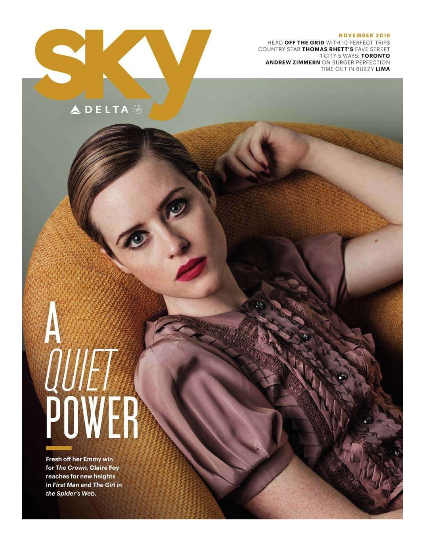 SKY DELTA magazine side cover  November 2018