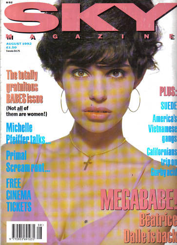 SKYMAG magazine side cover August 1992