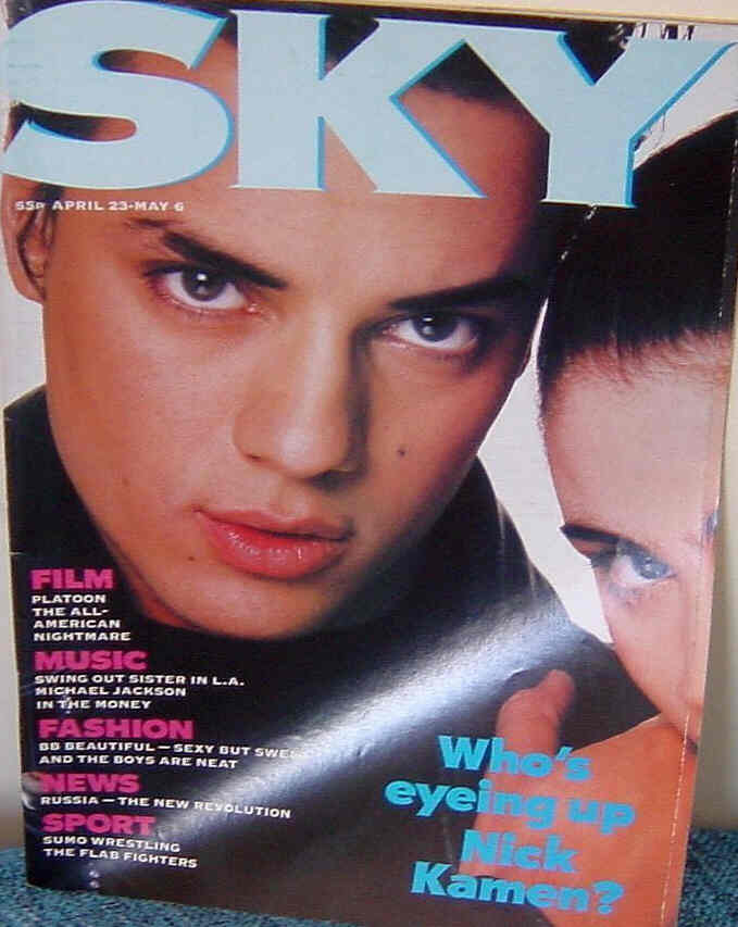 SKYMAG magazine side cover Issue 1 23 April 1987