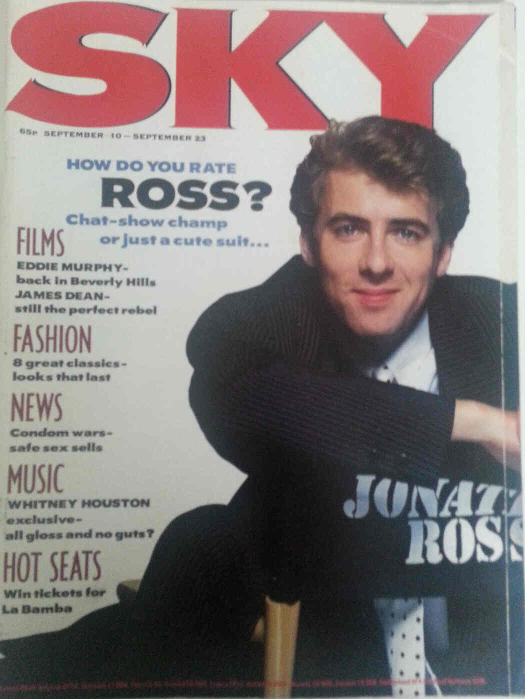 SKYMAG magazine side cover Issue 11 10 September 1987