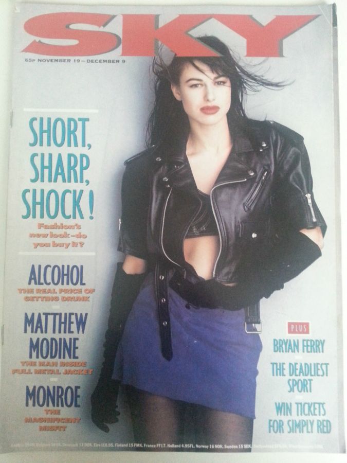 SKYMAG magazine side cover Issue 16 19 November 1987