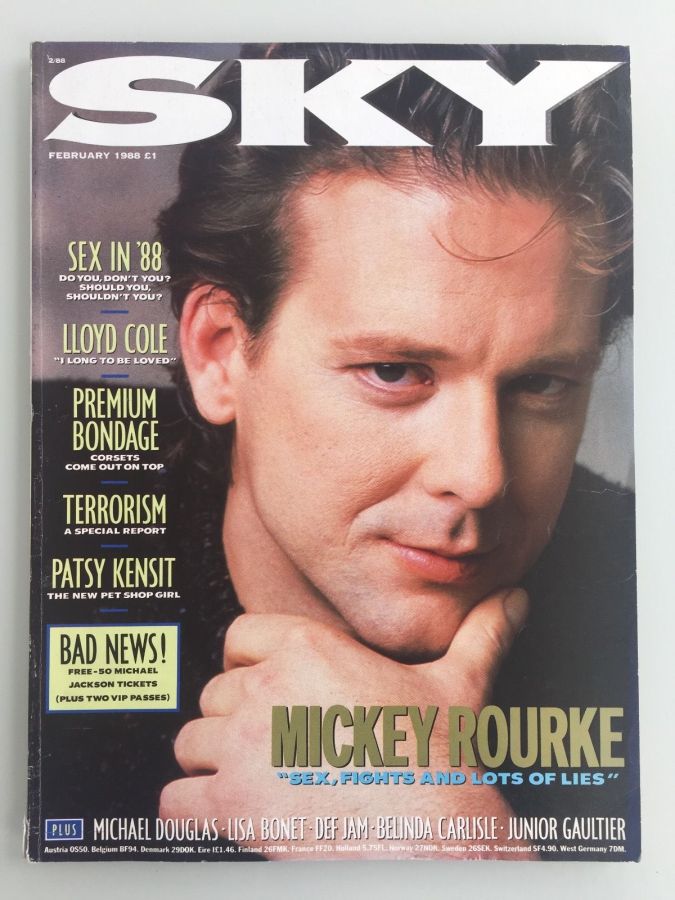 SKYMAG magazine side cover February 1988
