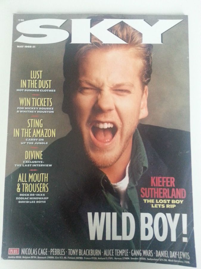 SKYMAG magazine side cover May 1988