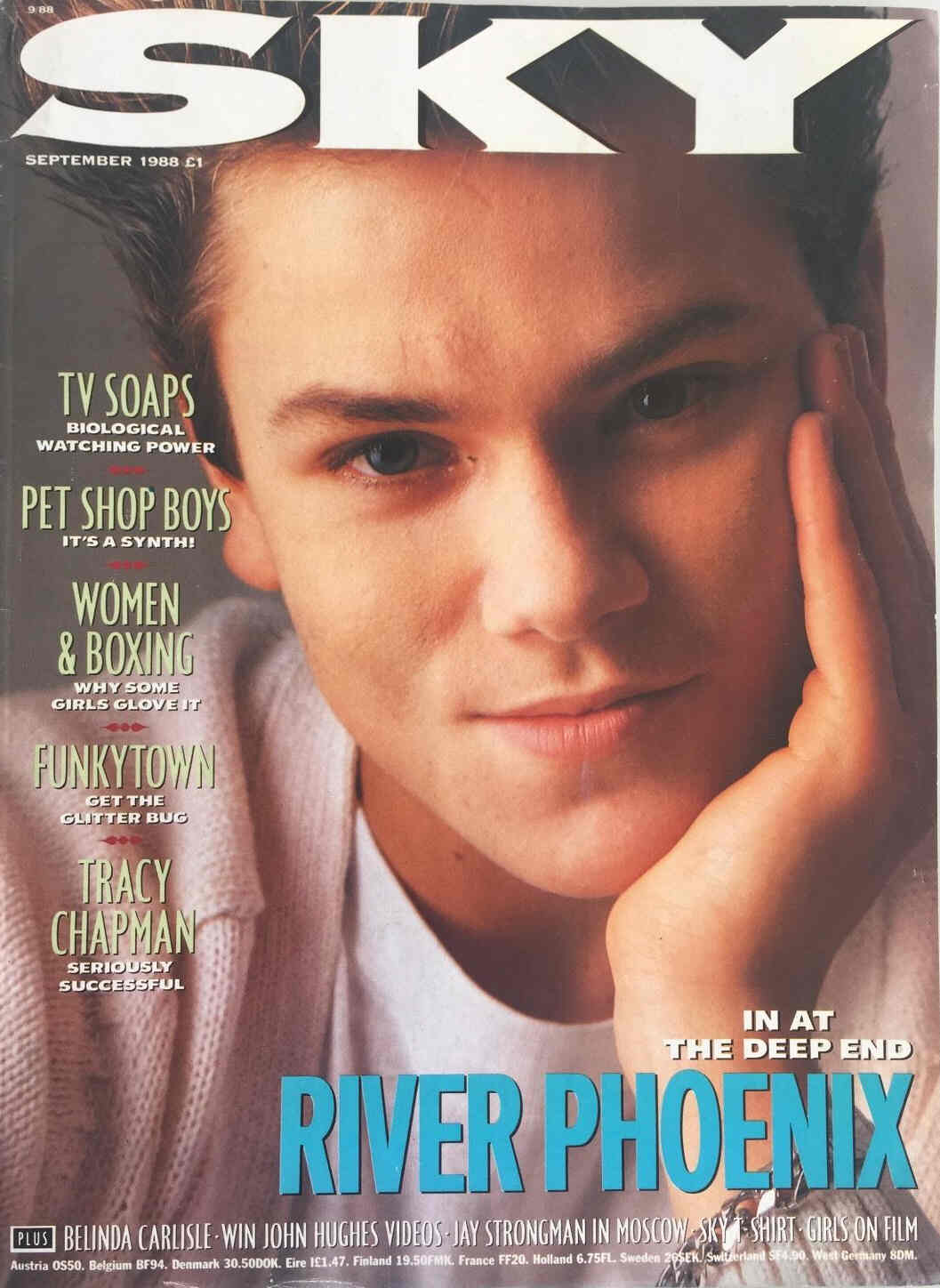 SKYMAG magazine side cover September 1988