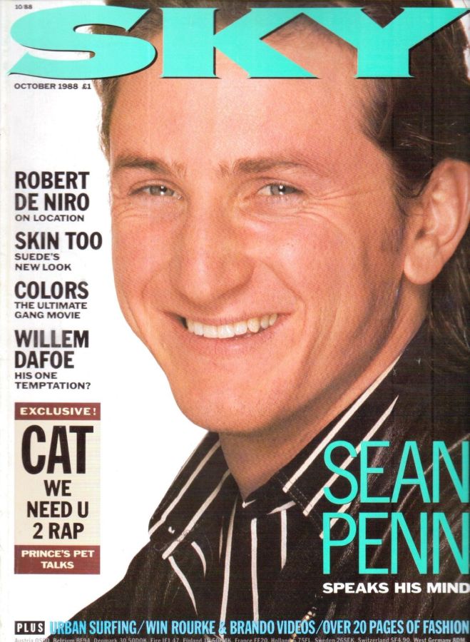 SKYMAG magazine side cover October 1988