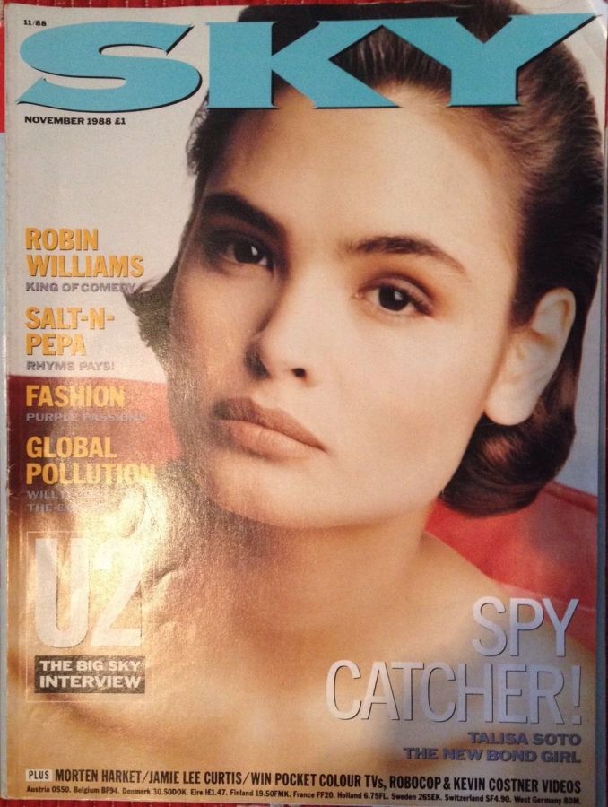 SKYMAG magazine side cover November 1988
