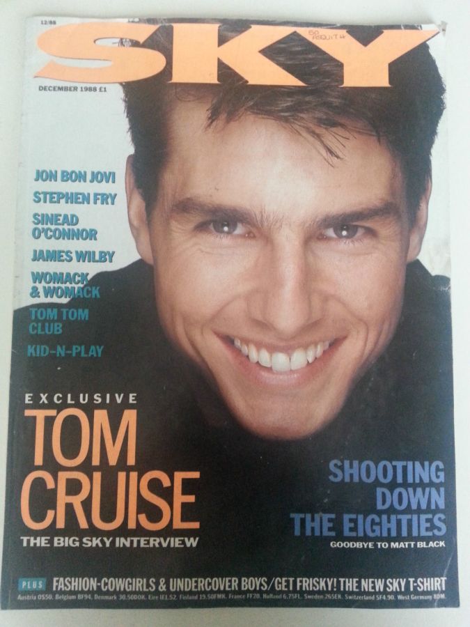 SKYMAG magazine side cover December 1988