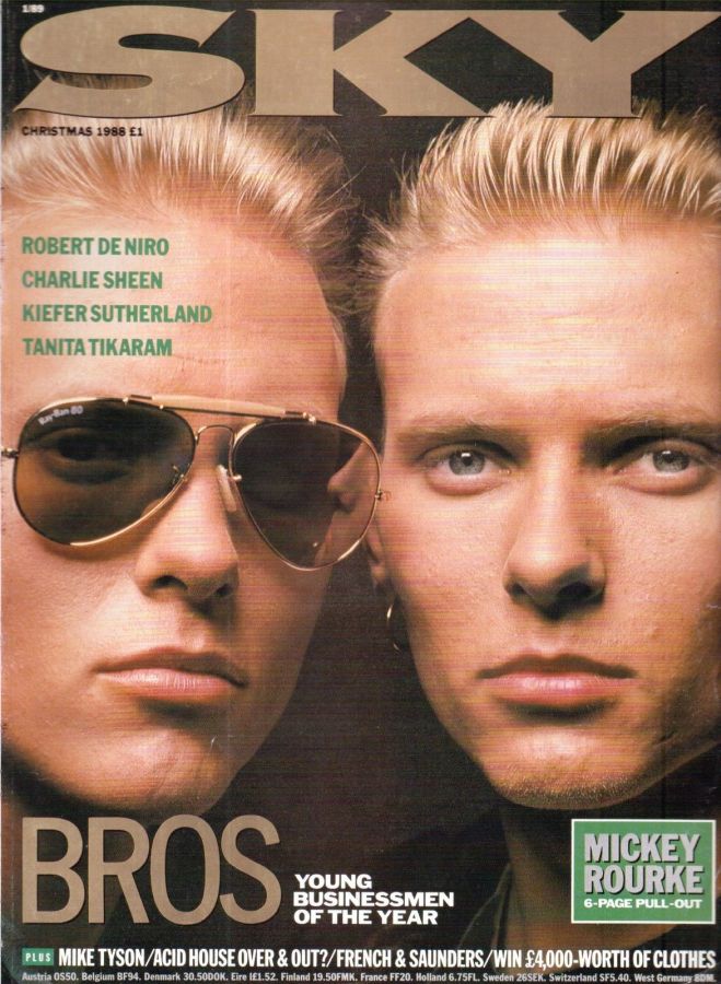 SKYMAG magazine side cover  Christmas December 1988