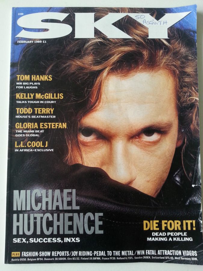 SKYMAG magazine side cover February 1989