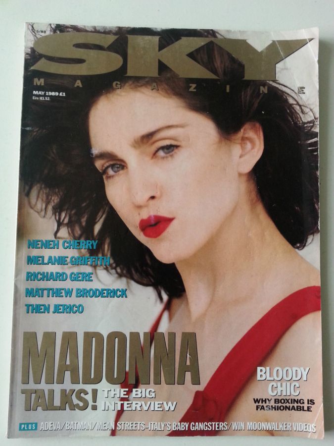 SKYMAG magazine side cover May 1989