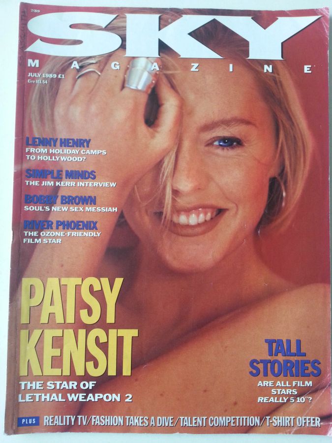 SKYMAG magazine side cover July 1989