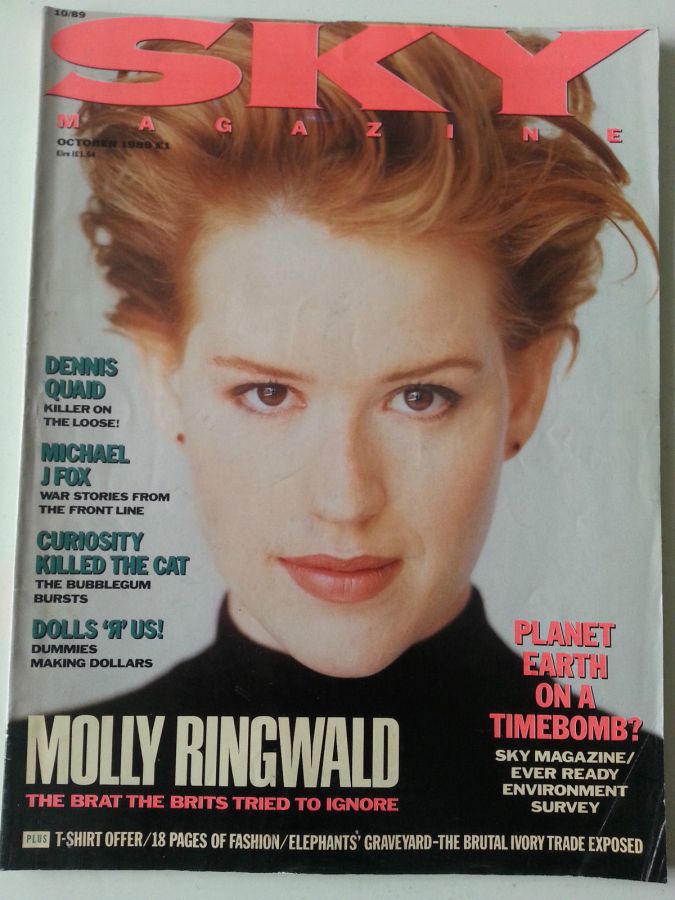 SKYMAG magazine side cover October 1989