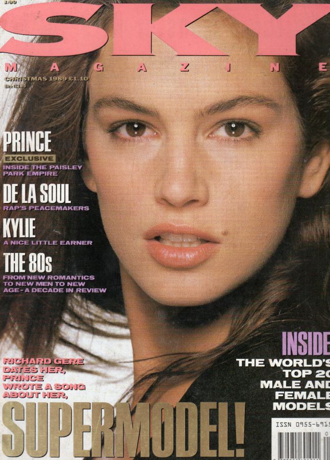 SKYMAG magazine side cover  Christmas December 1989