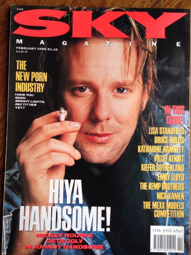 SKYMAG magazine side cover February 1990