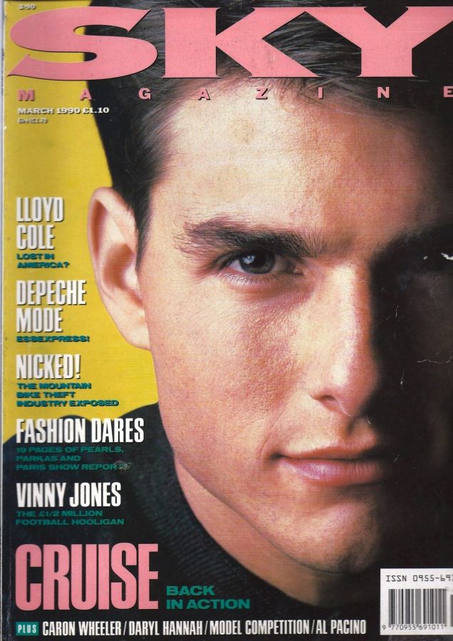 SKYMAG magazine side cover March 1990