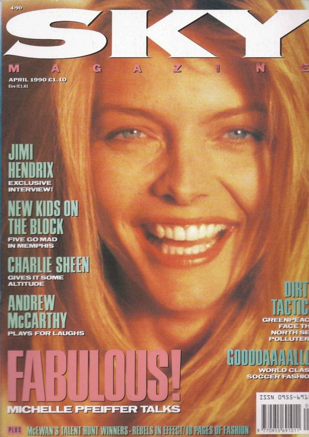 SKYMAG magazine side cover April 1990