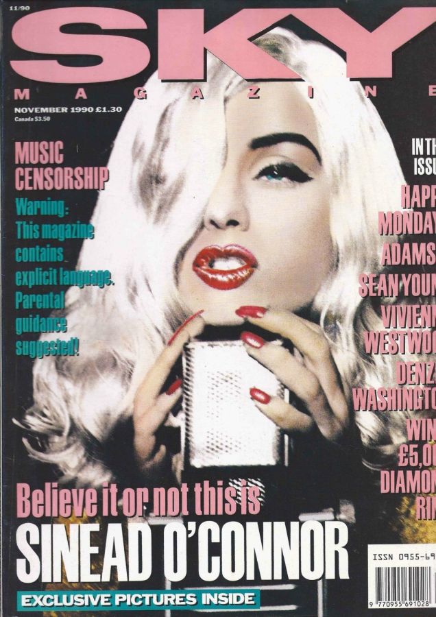 SKYMAG magazine side cover November 1990