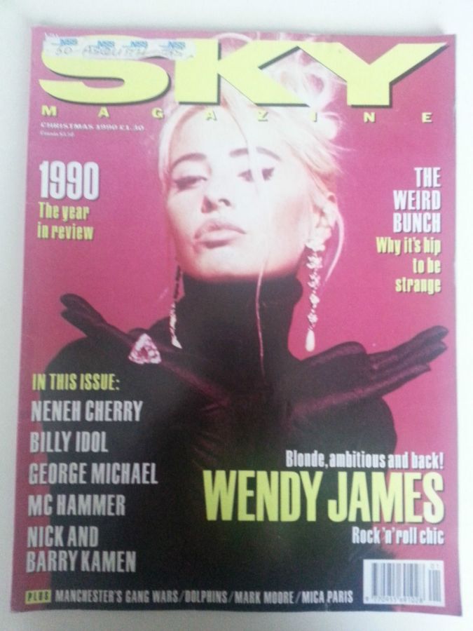 SKYMAG magazine side cover  Christmas December 1990