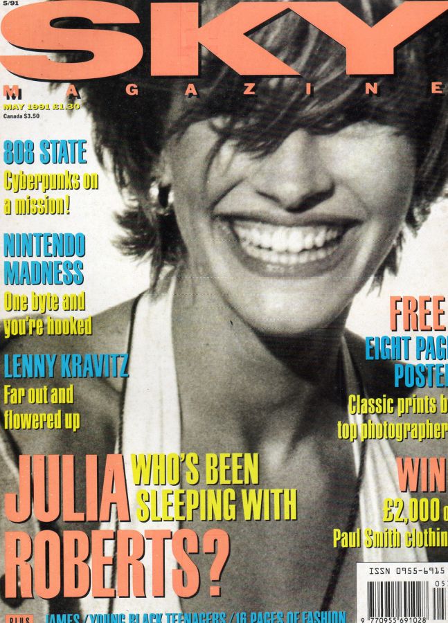 SKYMAG magazine side cover May 1991