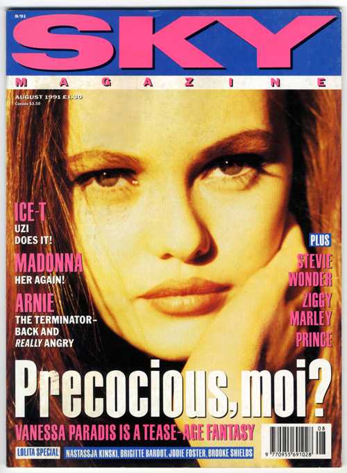 SKYMAG magazine side cover August 1991