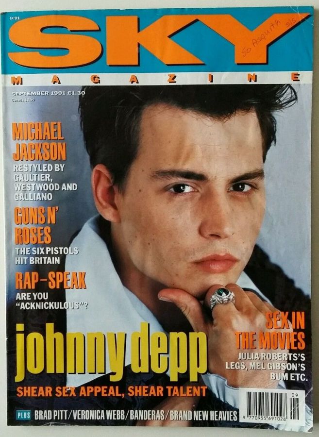 SKYMAG magazine side cover September 1991