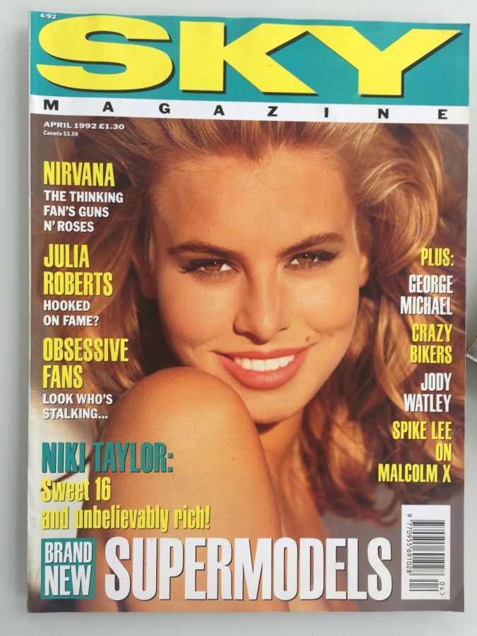 SKYMAG magazine side cover April 1992