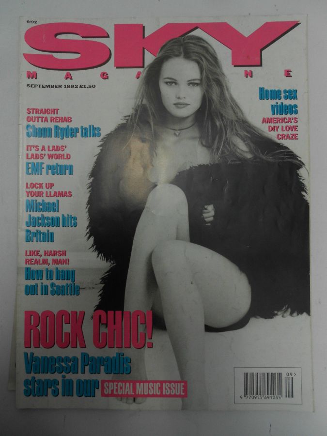 SKYMAG magazine side cover September 1992