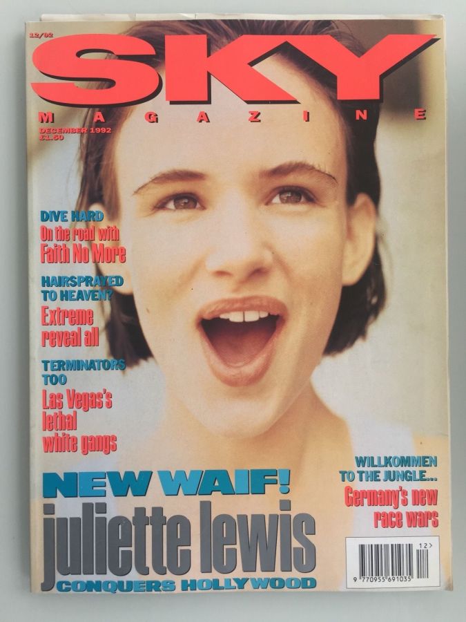 SKYMAG magazine side cover December 1992