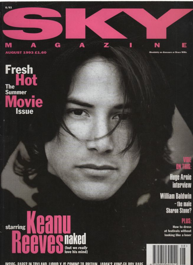 SKYMAG magazine side cover August 1993