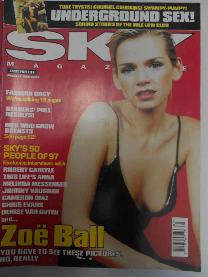 SKYMAG magazine side cover January 1998