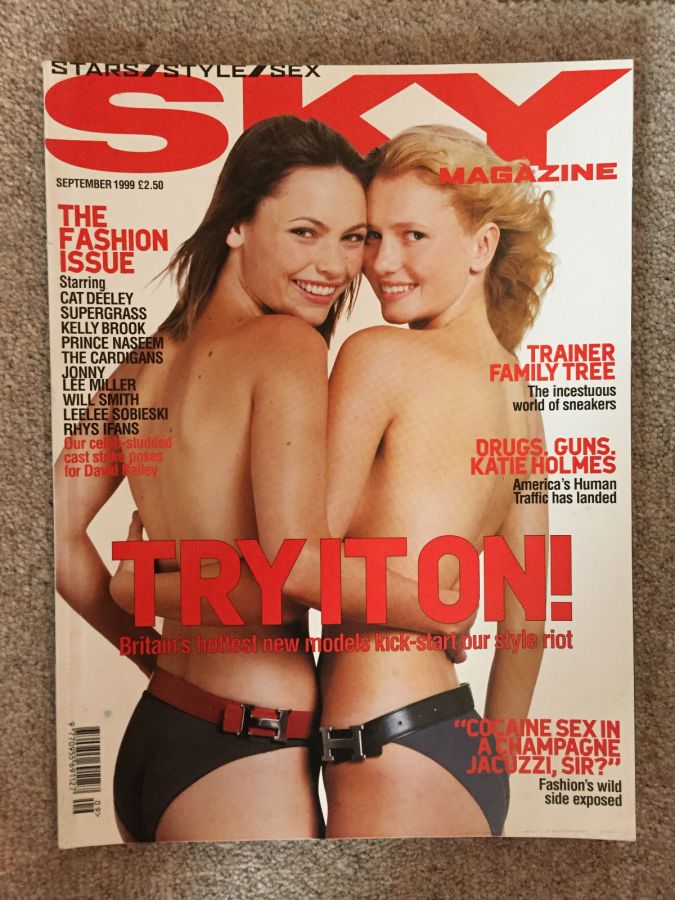 SKYMAG magazine side cover September 1999