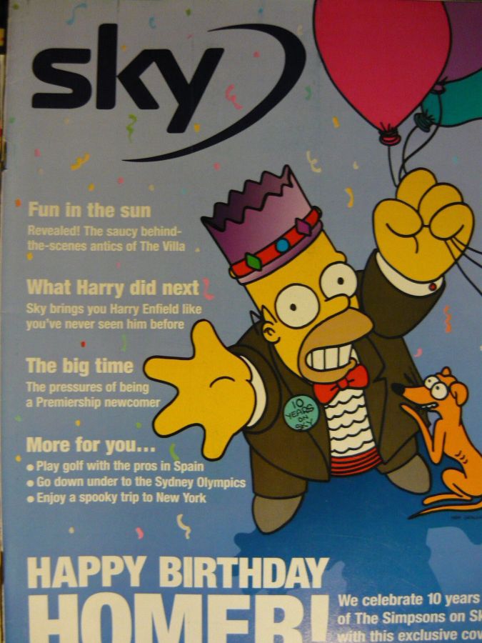 SKYMAG magazine side cover September 2000
