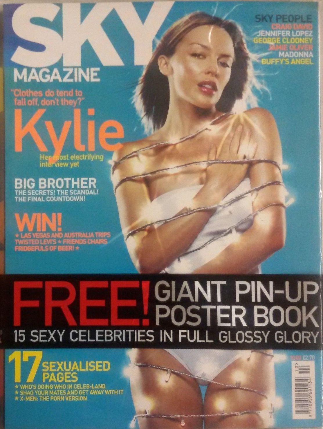SKYMAG magazine side cover October 2000