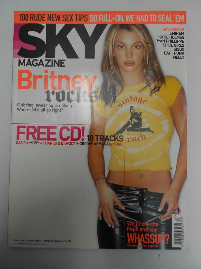 SKYMAG magazine side cover December 2000