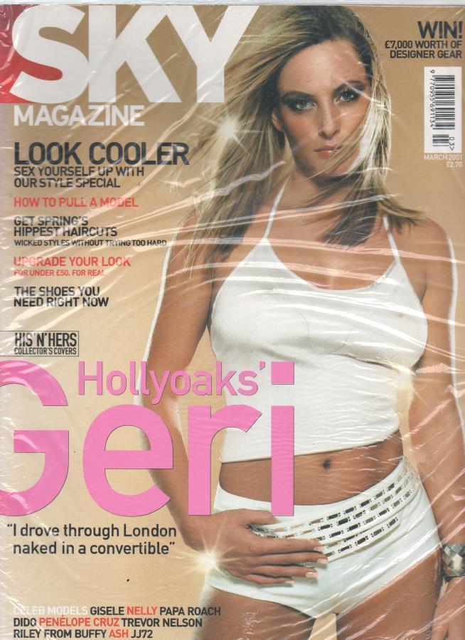 SKYMAG magazine side cover March 2001