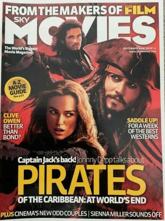 SKY MOVIES magazine side cover Issue 22  September 2008