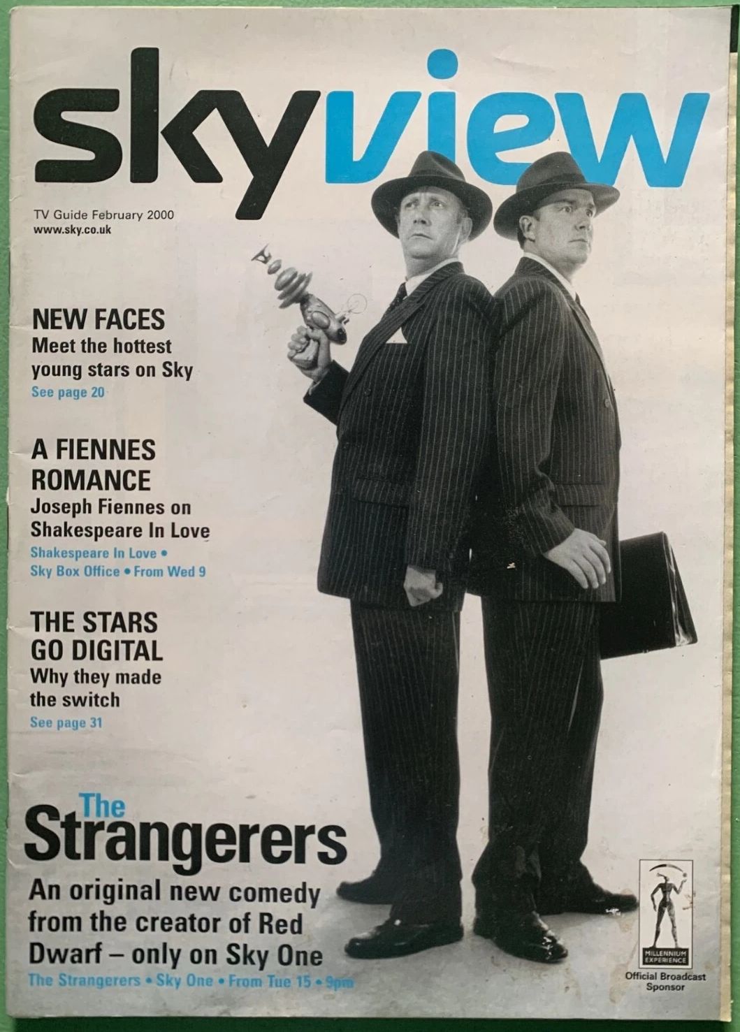 SKY VIEW UK magazine side cover  February 2000