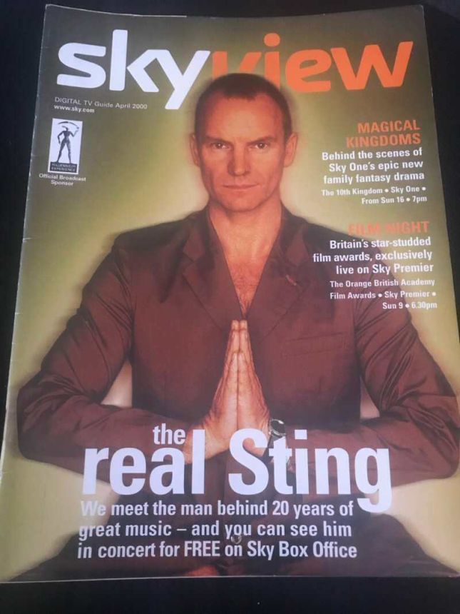 SKY VIEW UK magazine side cover  April 2000