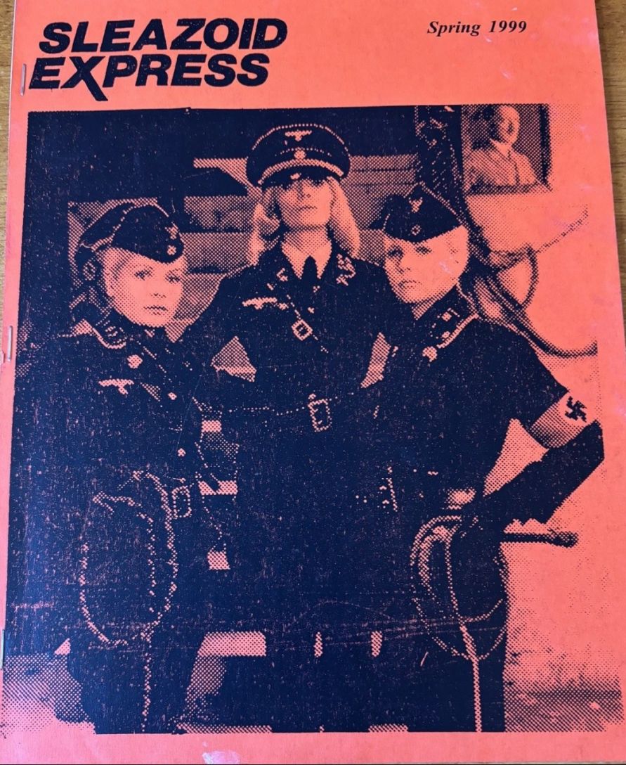 SLEAZOID EXPRESS magazine side cover Issue 1 Spring 1999