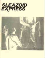 SLEAZOID EXPRESS magazine side cover Issue 3 Summer/Fall 2000