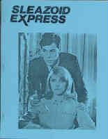 SLEAZOID EXPRESS magazine side cover Issue 6 Winter 2004