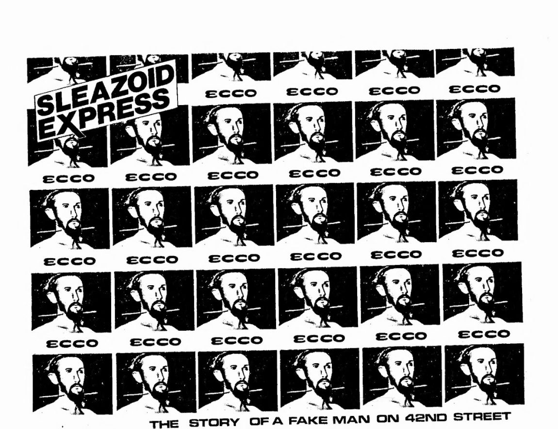 SLEAZOID EXPRESS magazine side cover Issue 147  Vol 4 No  3  Fall 1985