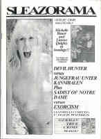 SLEAZORAMA magazine side cover Issue 1  1993