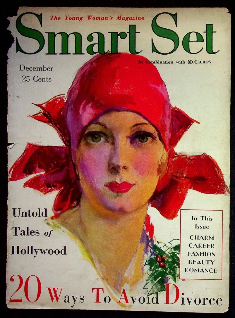 SMART SET magazine side cover  December 1929