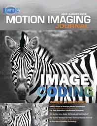 SMPTE MOTION IMAGING JOURNAL magazine side cover July/August 2012