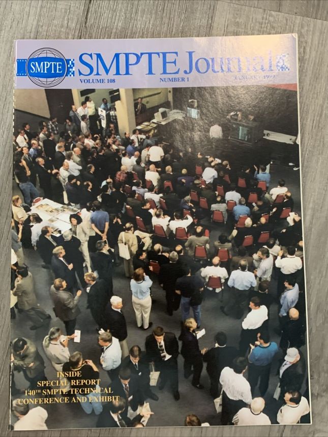 SMPTE MOTION IMAGING JOURNAL magazine side cover  January 1999